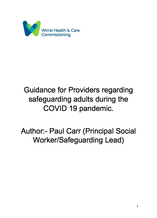 Adult Safeguarding during Coronavirus